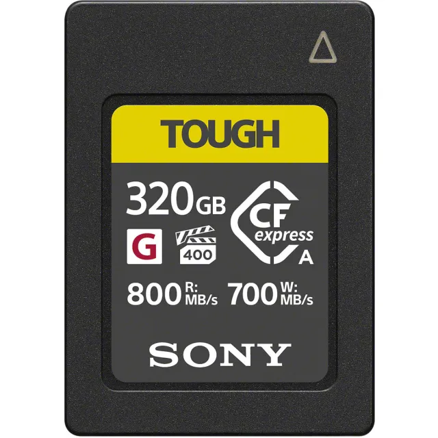 【SONY 索尼】CEA-G320T 320G/GB 800MB/S CFexpress Type A TOUGH 高速記憶卡 適用A1 A7M4 A7S3(公司貨)