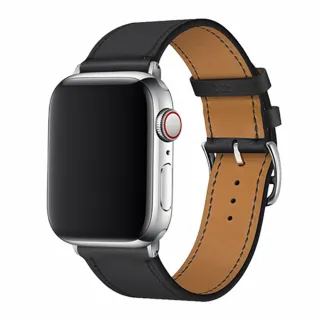 【DEVIA】Apple Watch Nappa 皮革錶帶38/40/41mm共用款-黑色(Nappa頂級皮革)