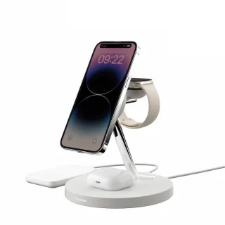 【SwitchEasy 魚骨牌】MagSafe MagPower 四合一磁吸無線充電支架 充電座(Apple Watch iPhone AirPods)