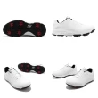 【SKECHERS】高爾夫球鞋 Go Golf Torque 2 男鞋 白 黑 防水 透氣 皮革 回彈 瑜珈鞋墊(214027WBK)