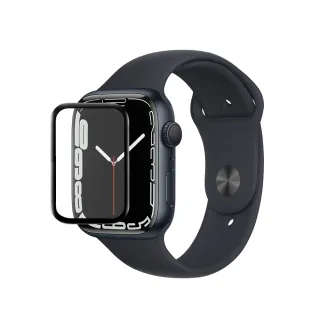 【YOMIX 優迷】Apple Watch Series 3D全屏滿版鋼化螢幕保護貼S8/S7 41mm