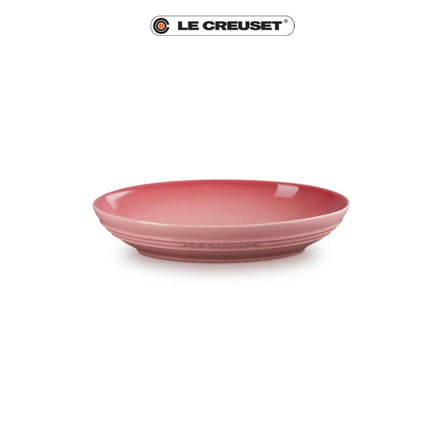 Le Creuset 瓷器輕虹霓彩系列橢圓深盤23cm(薔薇粉)