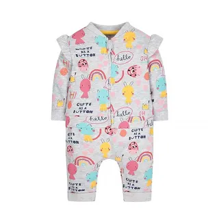 【mothercare】專櫃童裝 粉彩兔子套裝-上衣+褲子(3-12個月)