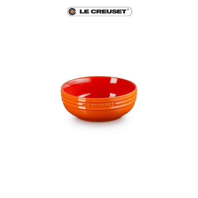 Le Creuset 瓷器輕虹霓彩系列深圓盤13cm(火焰橘)