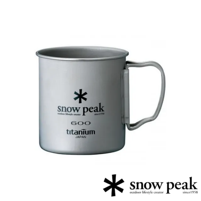【Snow Peak】SP鈦金屬單層杯 600 MG-044R(MG-044R)