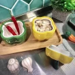 【俄羅斯 Kuchenland】蔬菜造型陶瓷小碟/調味罐5入組 喬遷禮 入厝禮