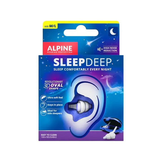 【ALPINE】SleepDeep 荷蘭進口 睡眠專用耳塞(無痛/隔音 全新公司貨)