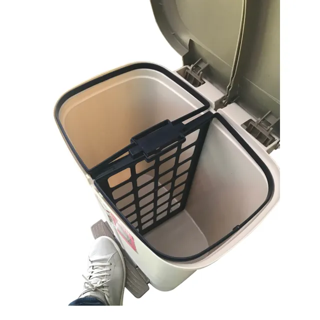 【簡單樂活】環保分類腳踏垃圾桶30L(/環保/ECO/垃圾分類/腳踏式/大掃除)