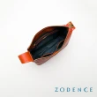 【ZODENCE 佐登司】HAN義大利植鞣革個性肩背斜背包(橘紅)