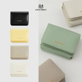 【ROBINMAY】梨花河畔真皮短夾(真皮短夾/輕巧好握/獨立分隔/多色任選)