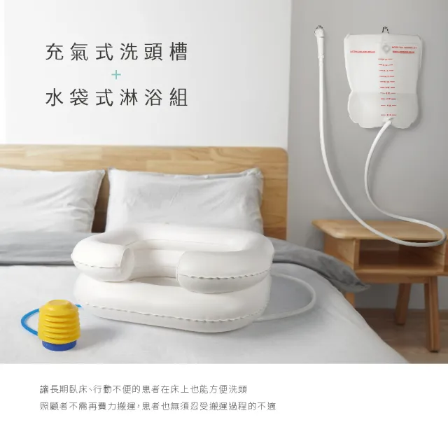 【OO生活輔具】充氣式床上洗頭槽(輔助床上洗頭)