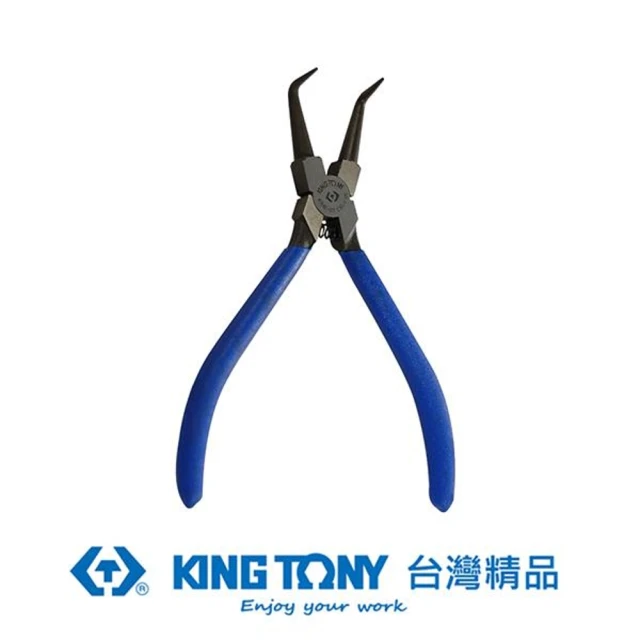【KING TONY 金統立】專業級工具 內90度C型扣環鉗  日式  7”(KT67HB-07)