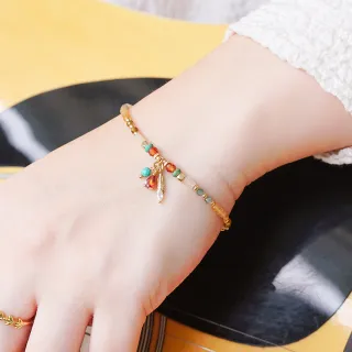 【Ficelle】開運正能量 漸層黃碧璽 K金 乘風漫遊手鍊(輕珠寶 天然石 磁場 開運 設計款 手工製作)