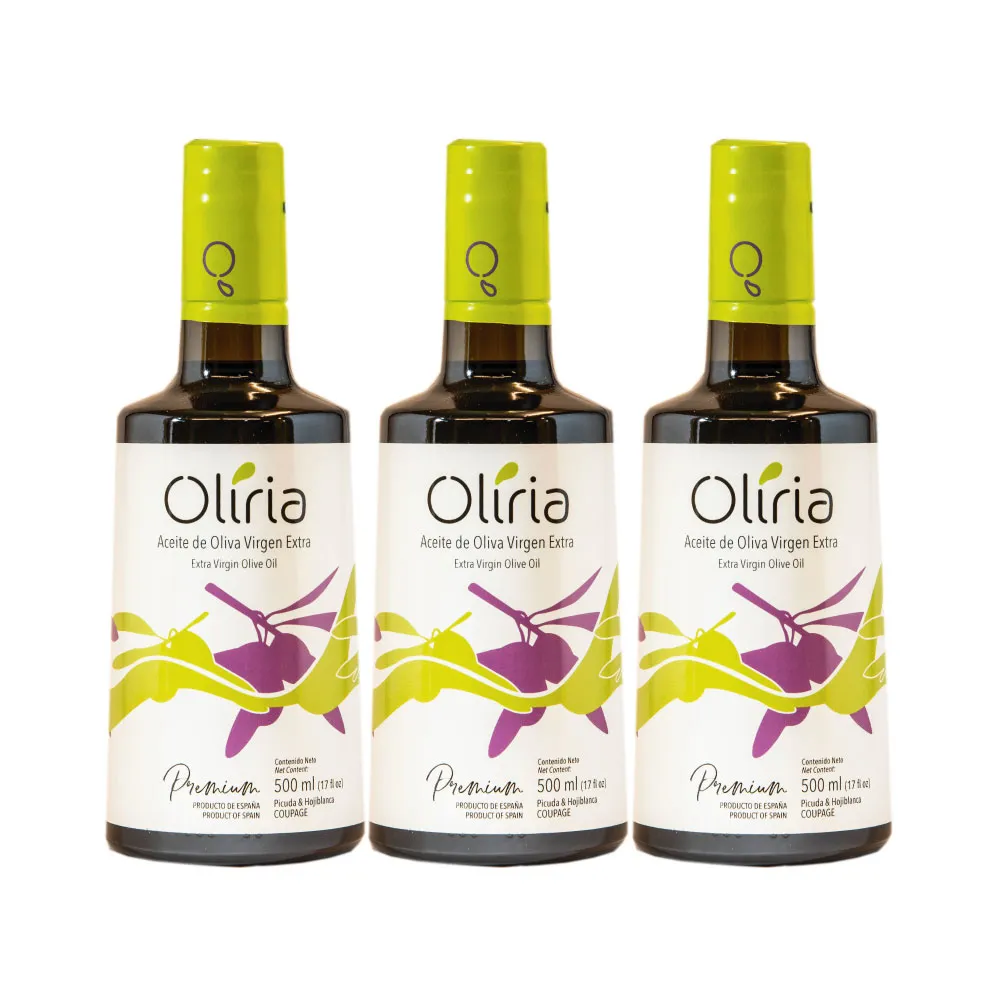 【西班牙Oliria】特級初榨橄欖油 500ml x3瓶(連年獲得比賽金牌)