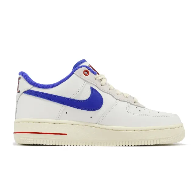 NIKE 耐吉】Wmns Air Force 1 07 LX 女鞋白藍紅Command Force 奶油底