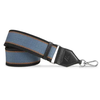 【MARKBERG】Finley 丹麥手工時尚編織寬版肩揹帶(黑棕藍)