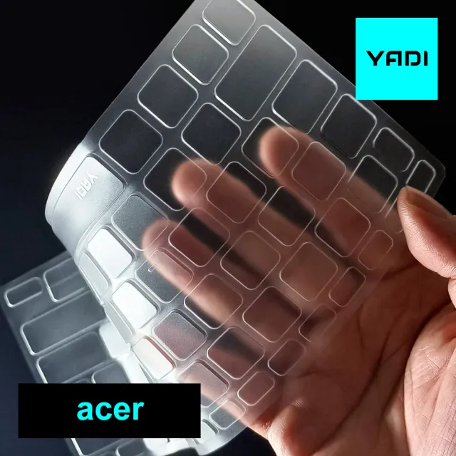 【YADI】ASUS Vivobook Pro 15 OLED K6500 鍵盤保護膜(防塵套/SGS抗菌/防潑水/TPU超透光)