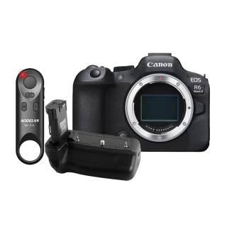 【Canon】EOS R6 Mark II R6M2+ 藍牙遙控器AODELAN BR-E1A+電池把手SunLight BG-R10 套組(公司貨)