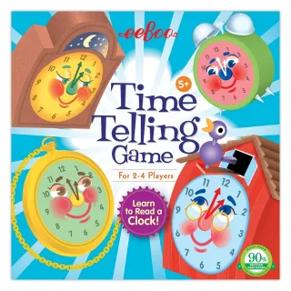 【eeBoo】Time Telling  Spinner Game 時間遊戲(嬰幼兒兒童遊戲桌遊 - 時間遊戲)