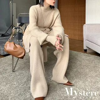 【my stere 我的時尚秘境】雙11 現貨-韓國名媛風三件式保暖針織套裝(都會時尚休閒 美拉德色系)