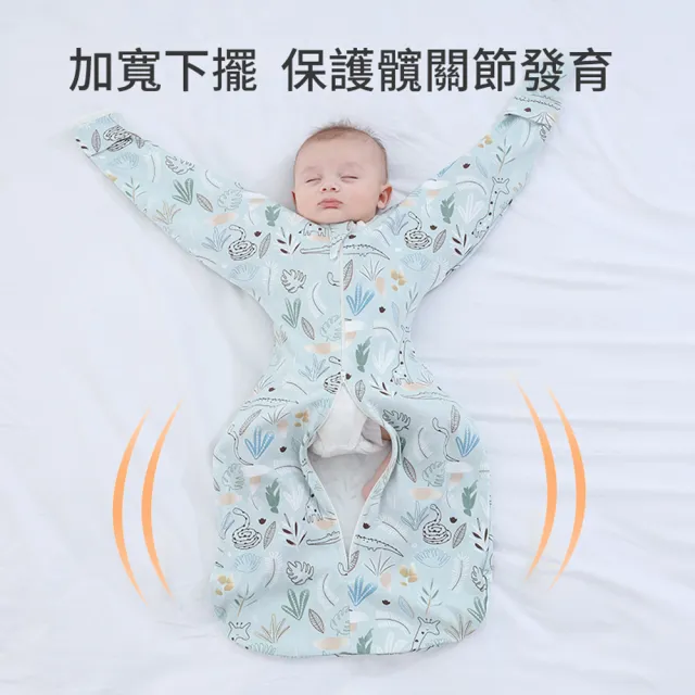 【ANTIAN】純棉新生兒防驚跳睡袋 嬰兒防踢被恆溫睡毯 空調房幼兒睡袋 寶寶睡被
