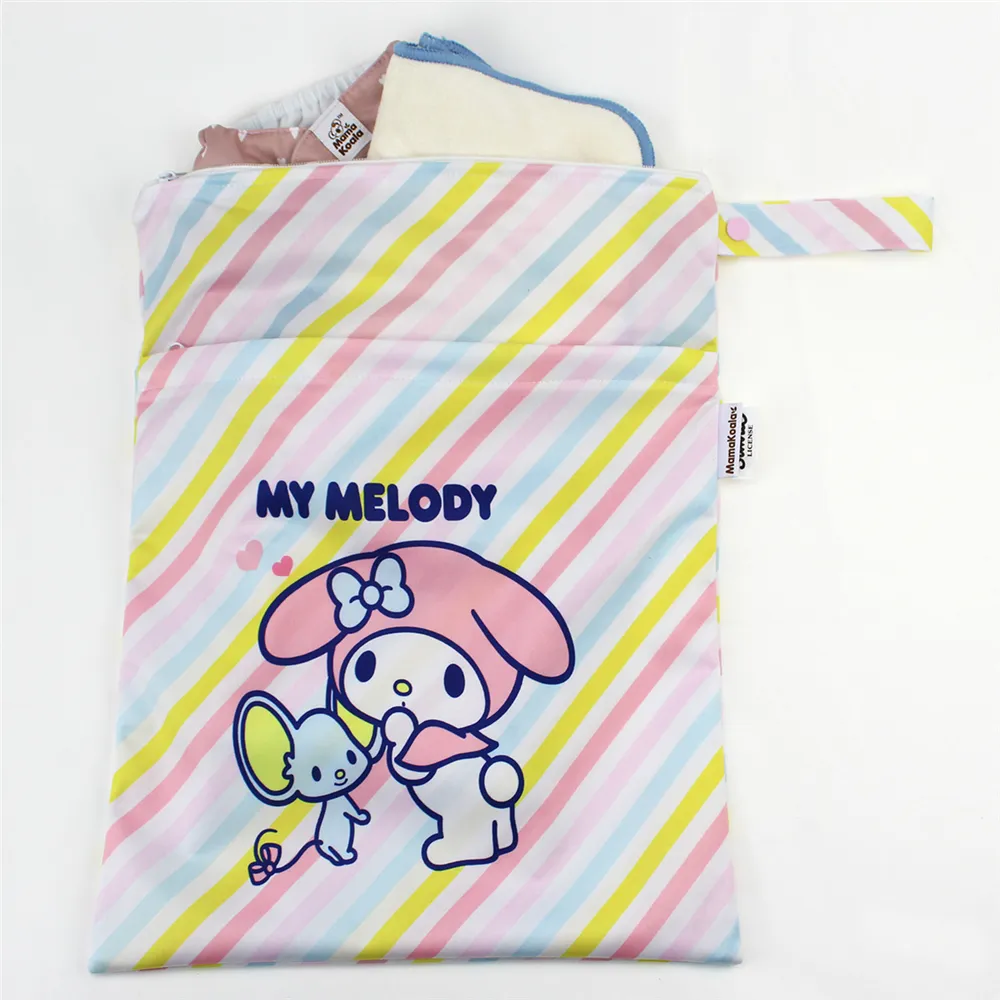 【Mama Koala】雙層防水收納袋媽媽包Wet Dry Bag(環保手提包外出Hello Kitty聯名款  MY MELODY系列)