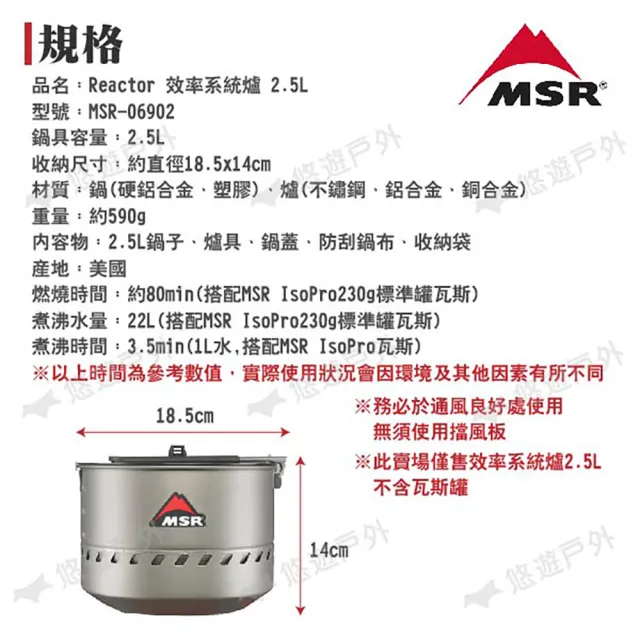 【MSR】Reactor效率系統爐 2.5L(MSR-06902)