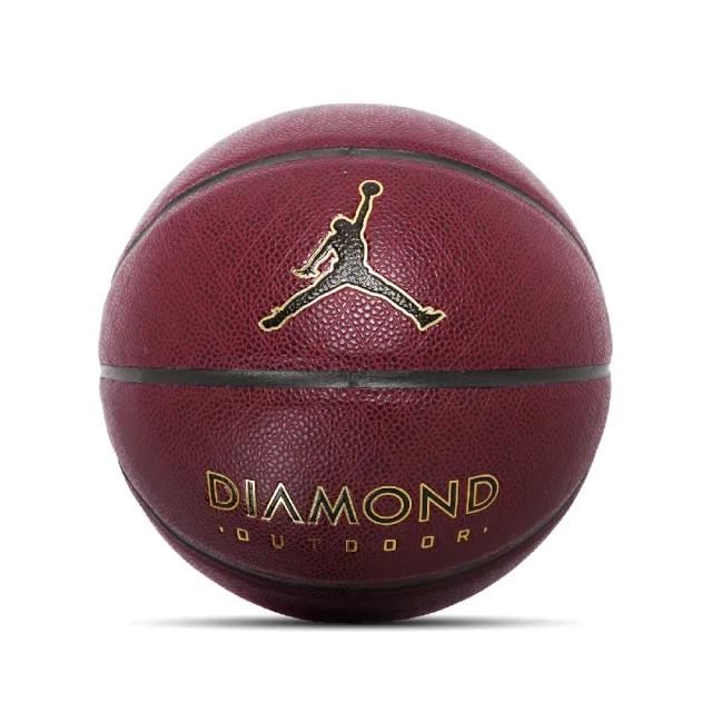 NIKE 耐吉】籃球Jordan Diamond 8P 紅金室外球7號球耐磨(J100825289 