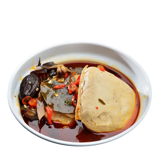 【南門市場老林記】招牌麻辣臭豆腐5盒組(每盒4片585g共20片全素 南門市場 素食)
