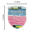 【A-ONE 匯旺】巴哈馬海豚電箱裝飾+巴哈馬粉紅海灘外套貼布2件組磁鐵冰箱貼(C142+290)