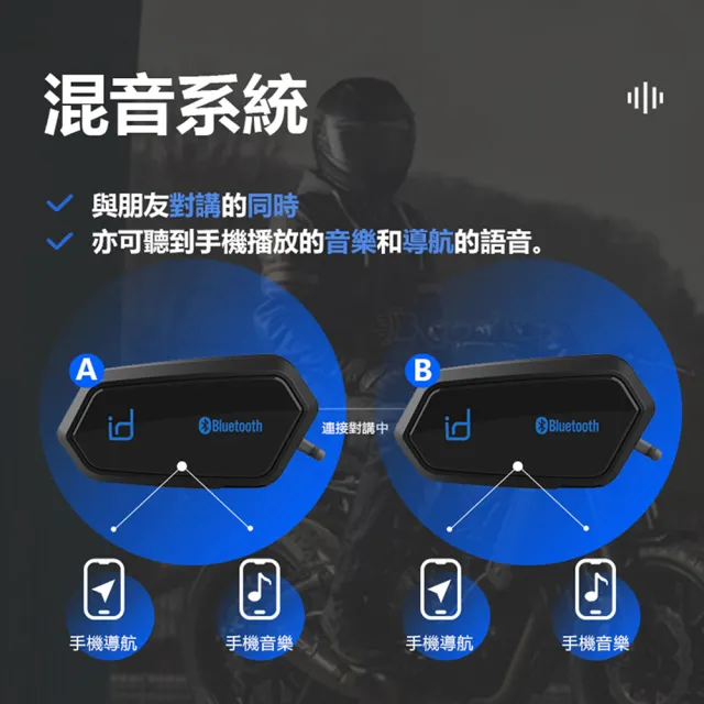 【id221】MOTO A2 PLUS 安全帽藍牙耳機麥克風(防潑水 高音質 DSP降噪 對講 重機)