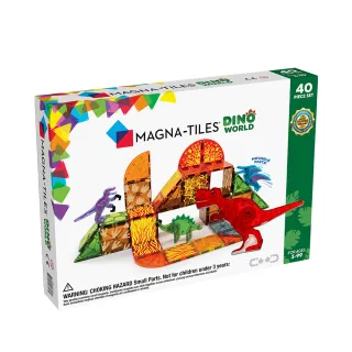 【Magna-Tiles】磁力積木-恐龍世界40片(磁力片)