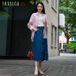 【Jessica Red】清新亮麗條紋輕薄寬鬆襯衫824136（粉）