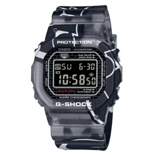 【CASIO 卡西歐】G-SHOCK  塗鴉藝術 街頭原創 經典方形 DW-5000SS-1_42.8mm