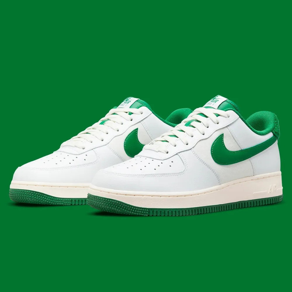 NIKE 耐吉】Nike Air Force 1 07 LV8 White Green 白綠奶油底男款