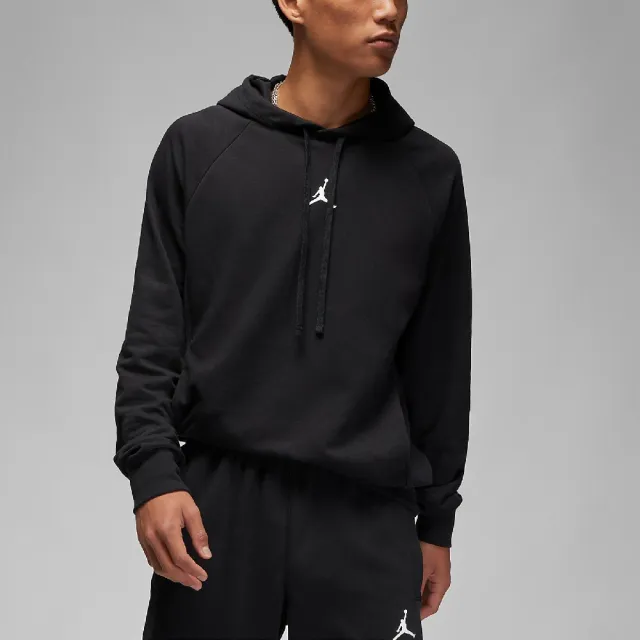 【NIKE 耐吉】長袖上衣 Jordan Sport 男款 黑 喬丹 連帽上衣 經典 帽T 運動 長T(DQ7328-010)