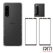 【RedMoon】SONY Xperia 5 IV 手機殼貼4件組 空壓殼-9H玻璃保貼2入+厚版鏡頭貼(XP5IV)