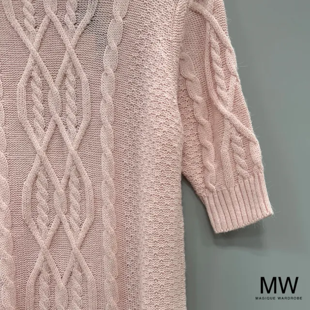 【MAGIQUE WARDROBE】高領細針織長版上衣(4色)