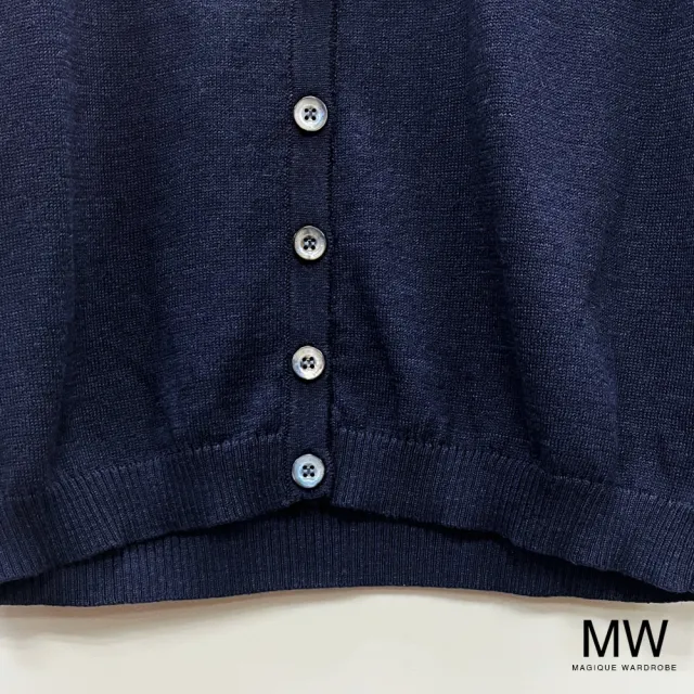 【MAGIQUE WARDROBE】圓領七分袖細針織上衣(3色)