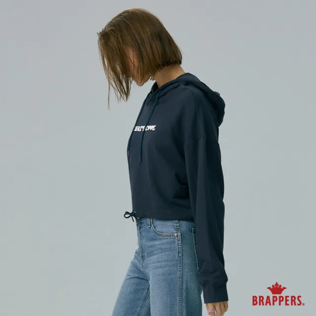 【BRAPPERS】女款 that s cool 印花連帽上衣(靛藍)
