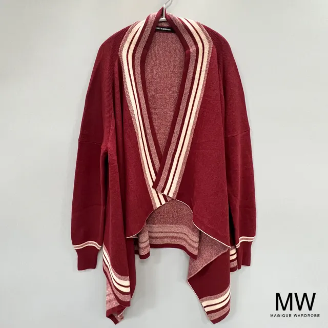 【MAGIQUE WARDROBE】羊毛織紋批肩穿袖上衣(4色)