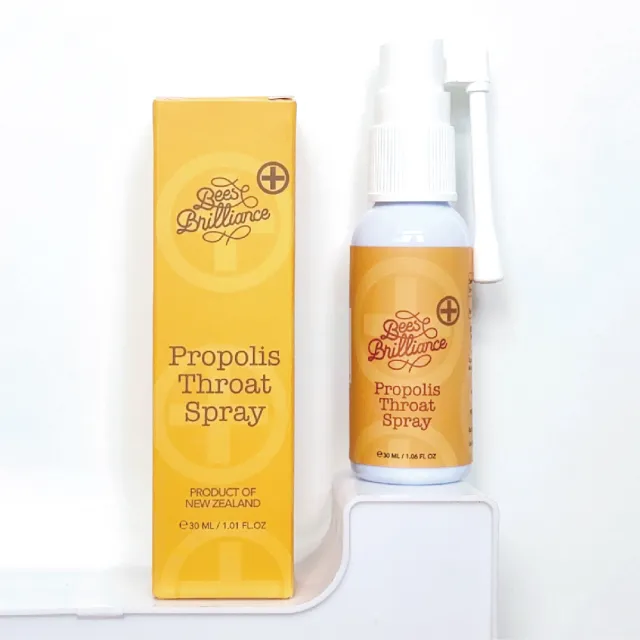 即期品【壽滿趣】Bees Brilliance紐西蘭麥蘆卡蜂膠噴液/噴劑30mlx3件組(效期2027/04/01)