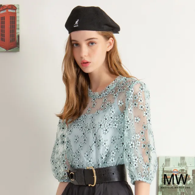【MAGIQUE WARDROBE】兩件式蕾絲上衣(2色)