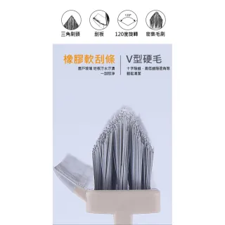 【ROYAL LIFE】縫隙V形二合一刷頭地板刷(縫隙刷/浴室刷/刮板刷/地板清潔刷)