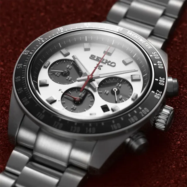 【SEIKO 精工】PROSPEX SPEEDTIMER 熊貓錶太陽能三眼計時手錶 618年中慶 推薦(SSC911P1/V192-0AH0N)