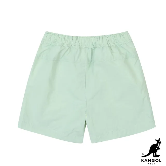 【KANGOL】韓國-KIDS 拼接色塊短褲-薄荷綠色(W22SC012MT)