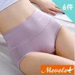 【Mevels 瑪薇絲】6件組柔軟加寬棉質高腰收腹內褲/中高腰內褲(多尺碼可選)