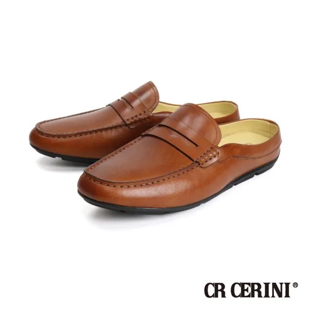 【CR CERINI】便士樂福造型懶人張菲鞋 棕色(CR21842-BR)