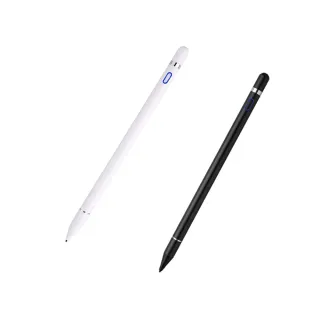 【B&S】台灣製 主動式雙系統電容觸控筆 1.4mm(繪圖筆 電容筆 USB充電 電繪筆 手機觸控筆)