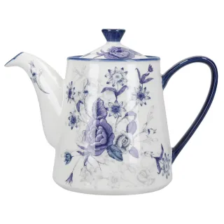 【LondonPottery】BlueRose陶製茶壺 900ml  / 泡茶 下午茶 茶具